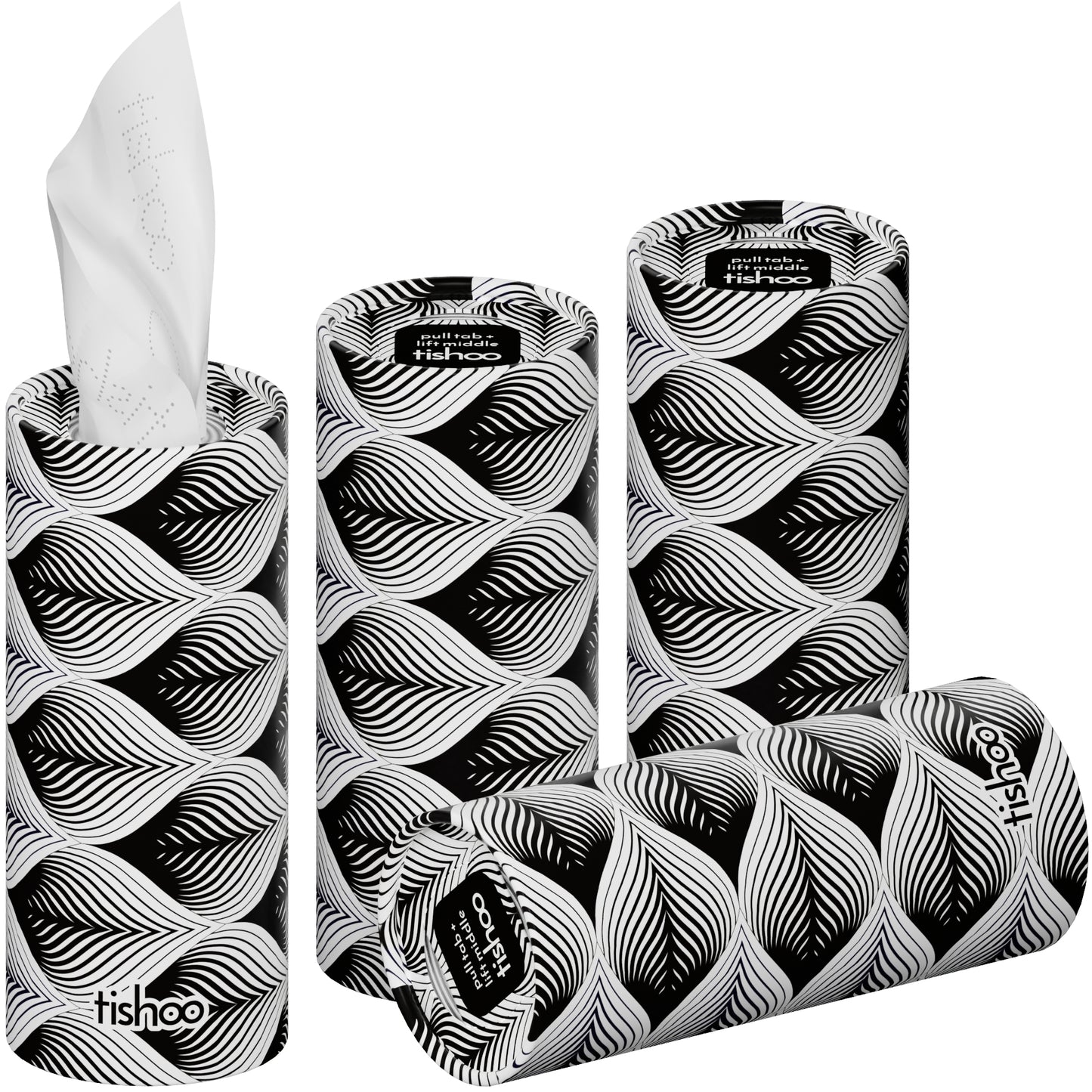 tishoo Luxury Tissues Mono/Waves design 4 tubes